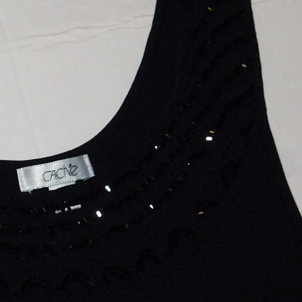 Black Tank Top Cache Small - Picture 3 of 9